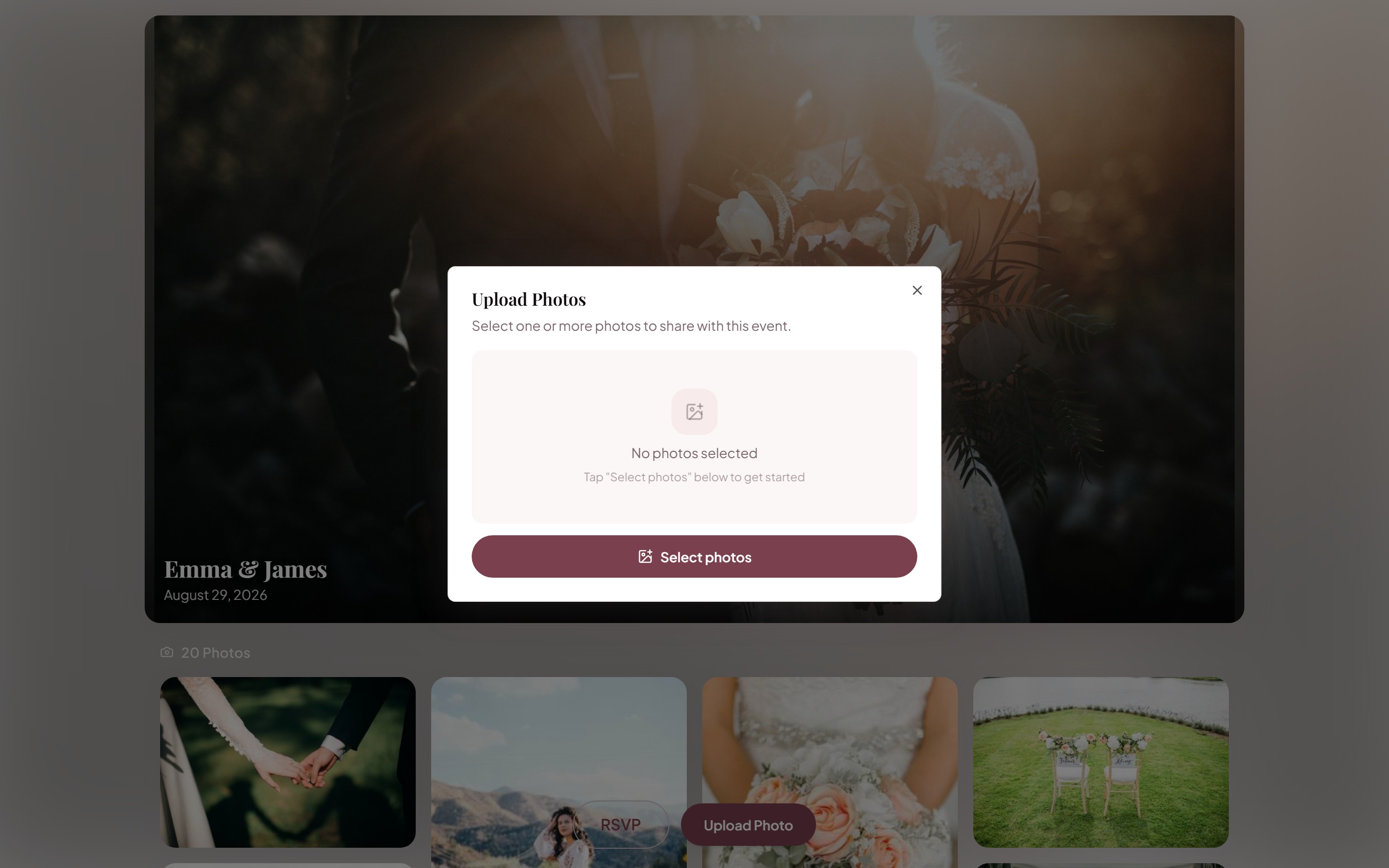 How to Create an Online Wedding Photo Gallery